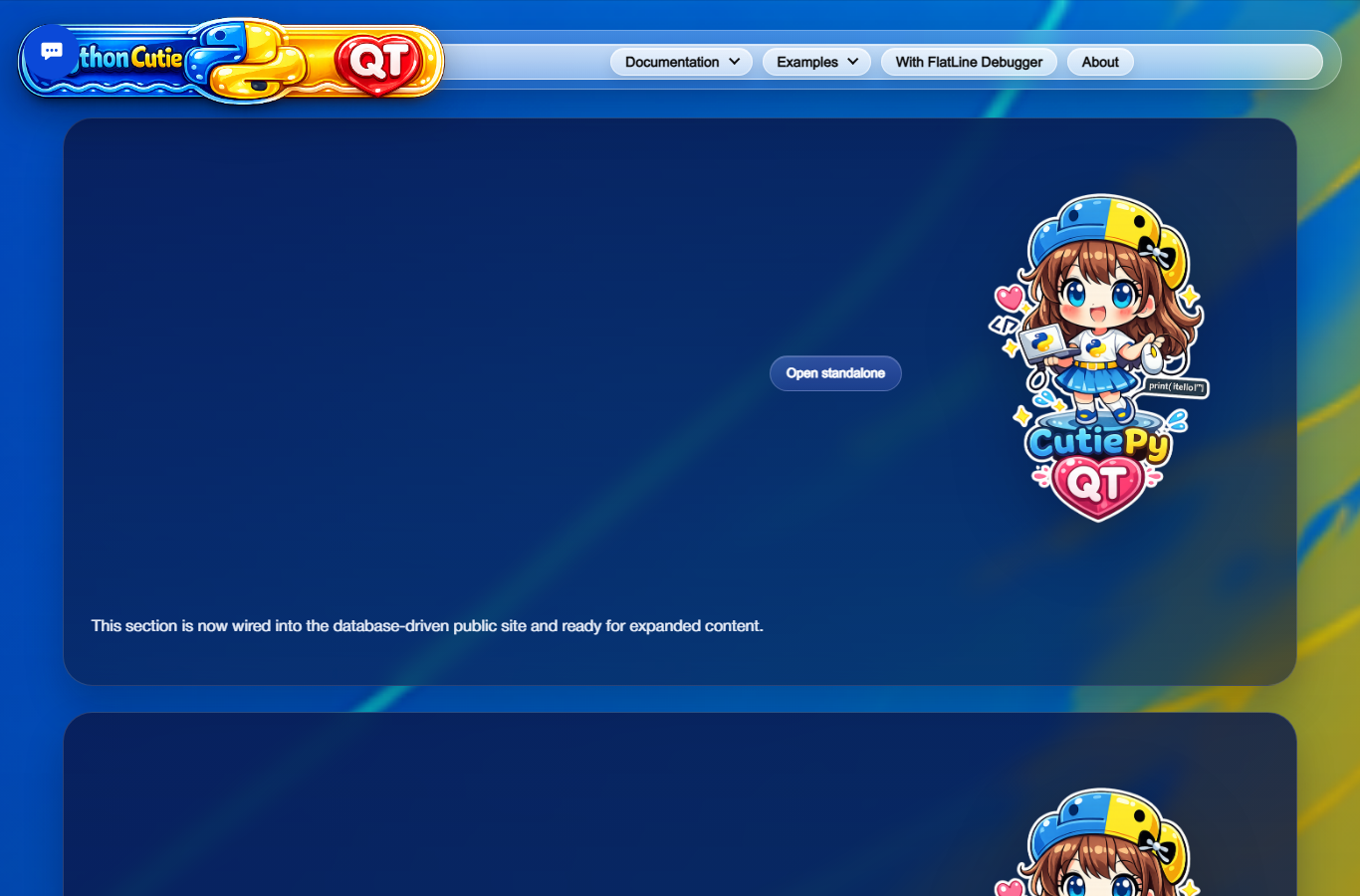 CutiePy website screenshot